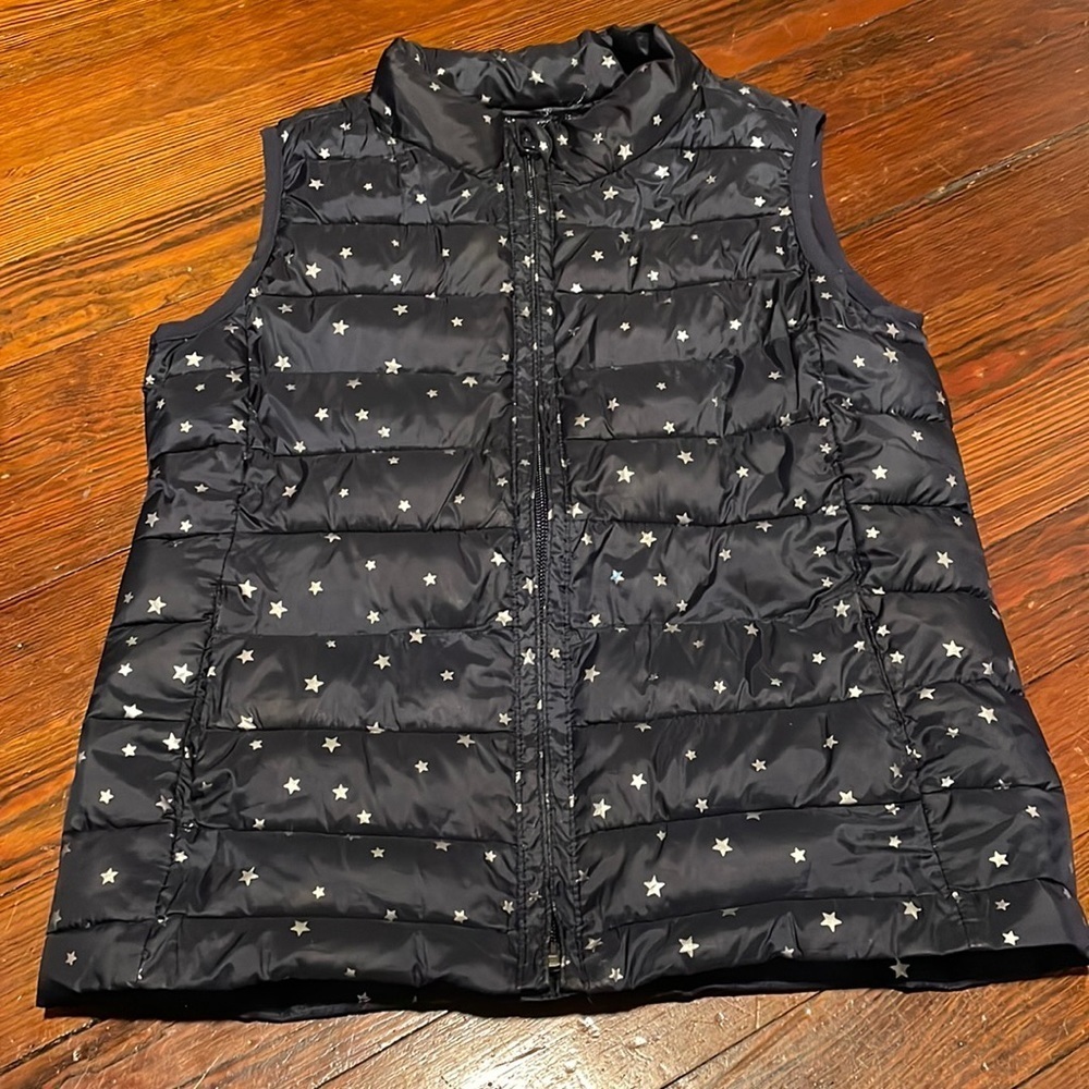 GAP Kid’s Starry Dark Blue Puffer Vest Size M